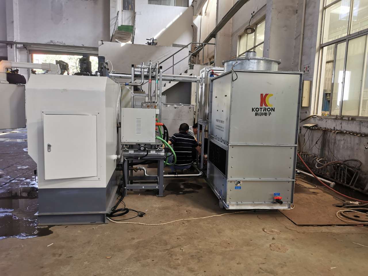 Single Gears induction quenching Machine