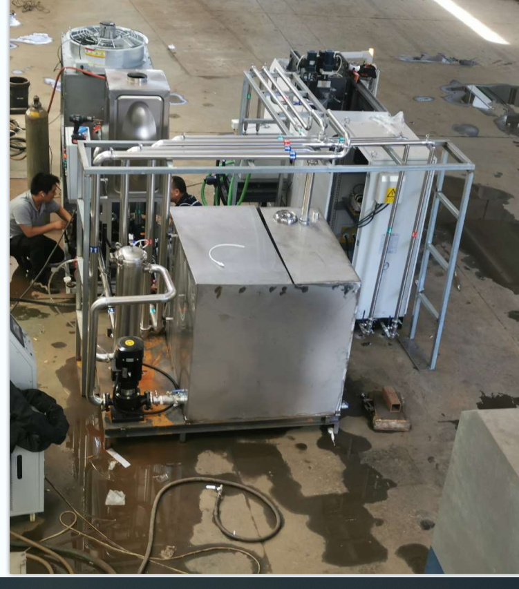 Turn-key CNC induction heating hardening machines for shafts quenching ready for shipment to Canada