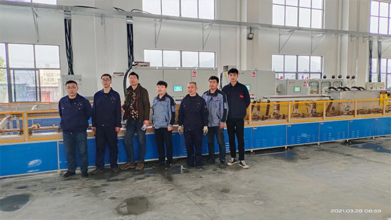 Wind and power bolts induction hardening and tempering production line