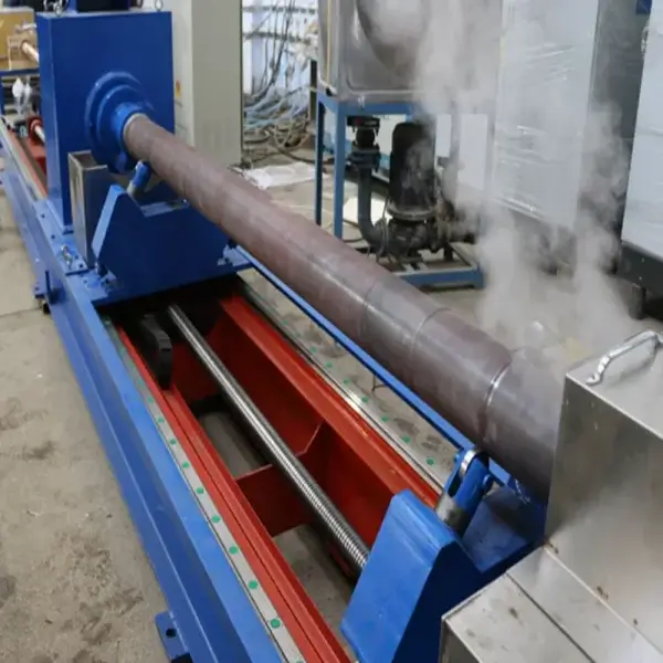 Quenching the inner wall of concrete pump pipe (4)