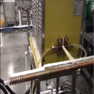 steel wire induction heating production line