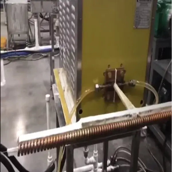 steel wire induction heating production line