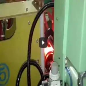 Coil spring induction heating production line