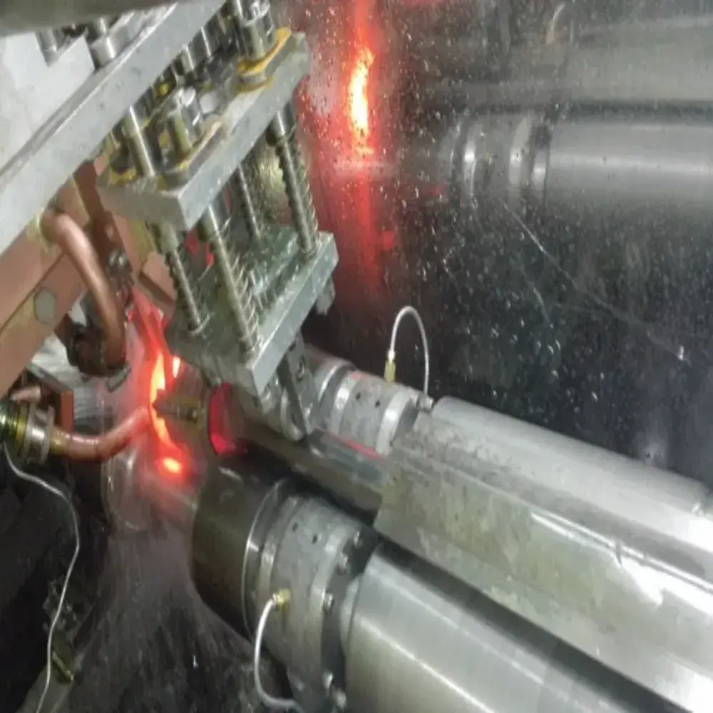 Collision rod induction heating production line (1)